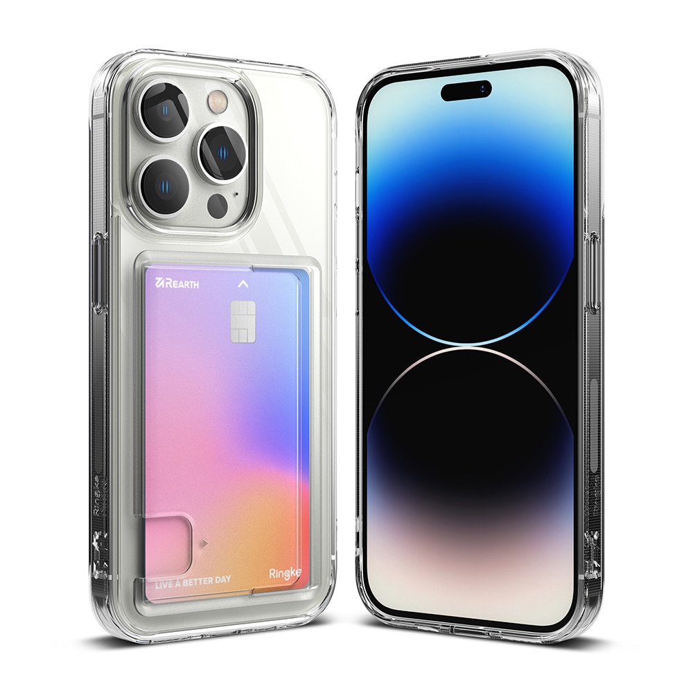 Coque Fusion Card iPhone 14 Pro, transparent