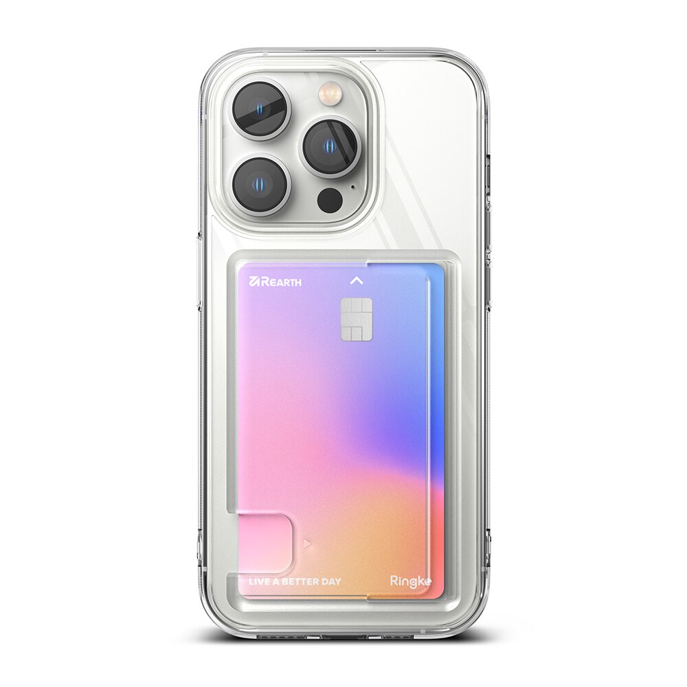Coque Fusion Card iPhone 14 Pro, transparent