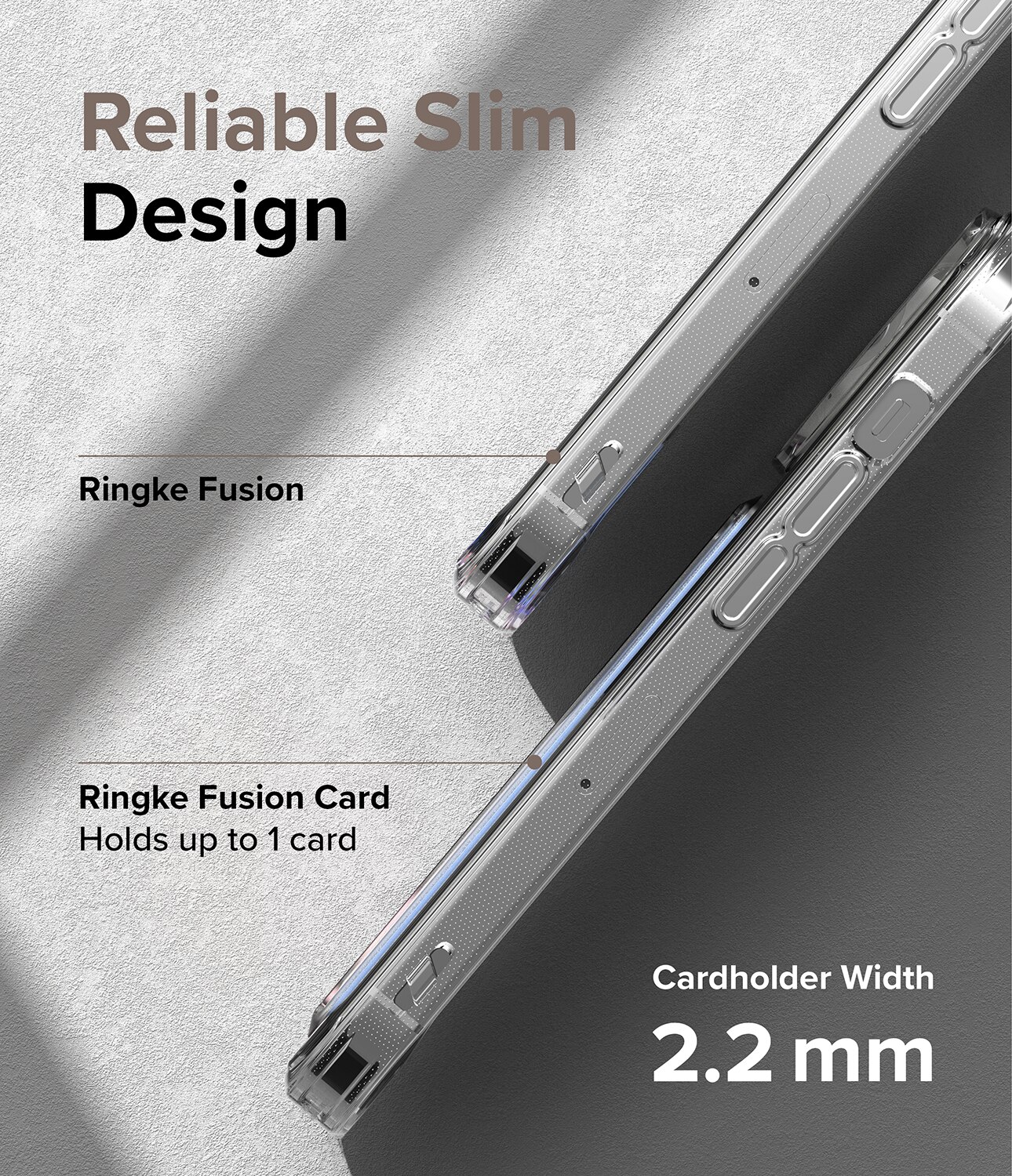 Coque Fusion Card iPhone 14 Pro, transparent