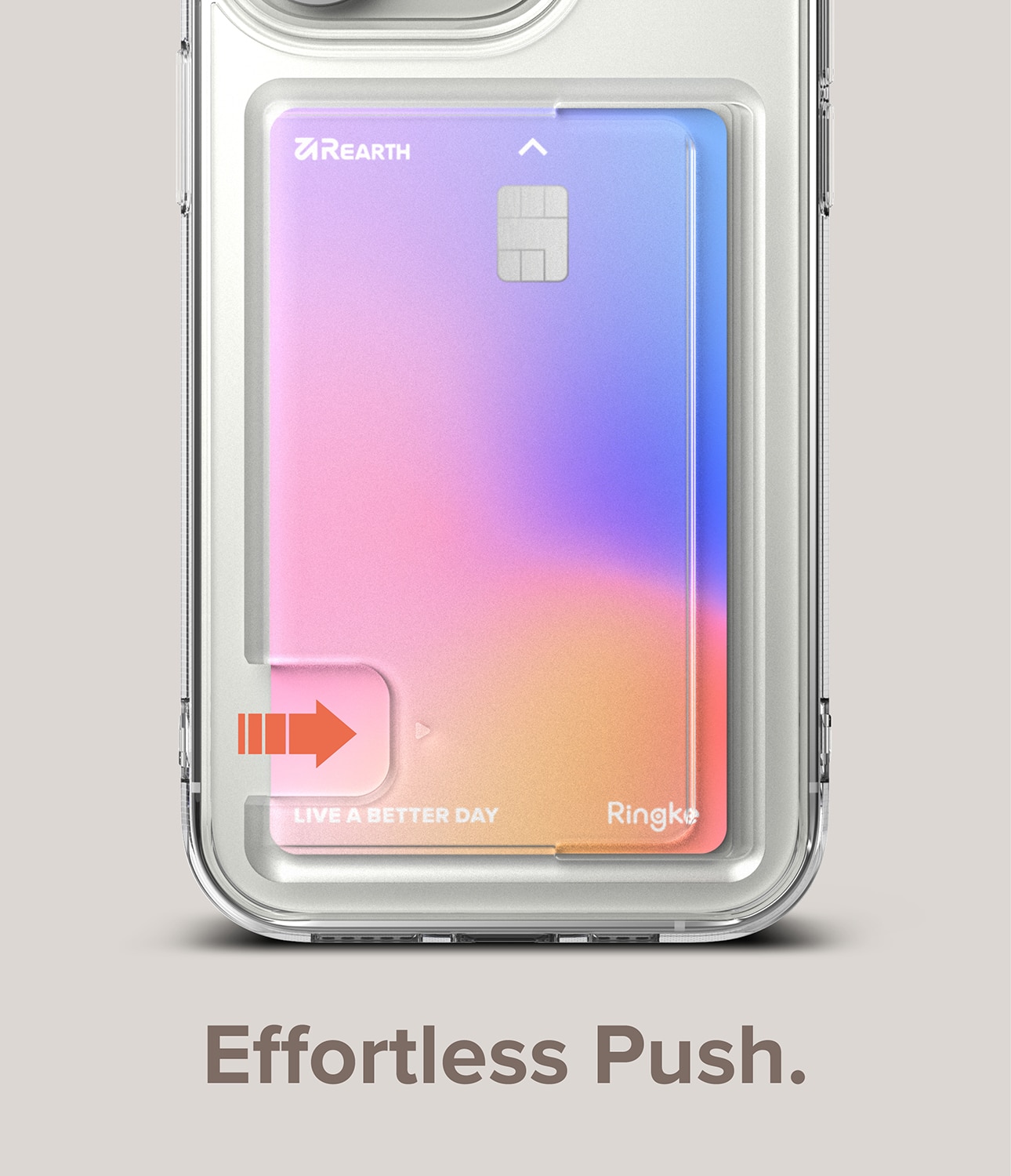 Coque Fusion Card iPhone 14 Pro, transparent