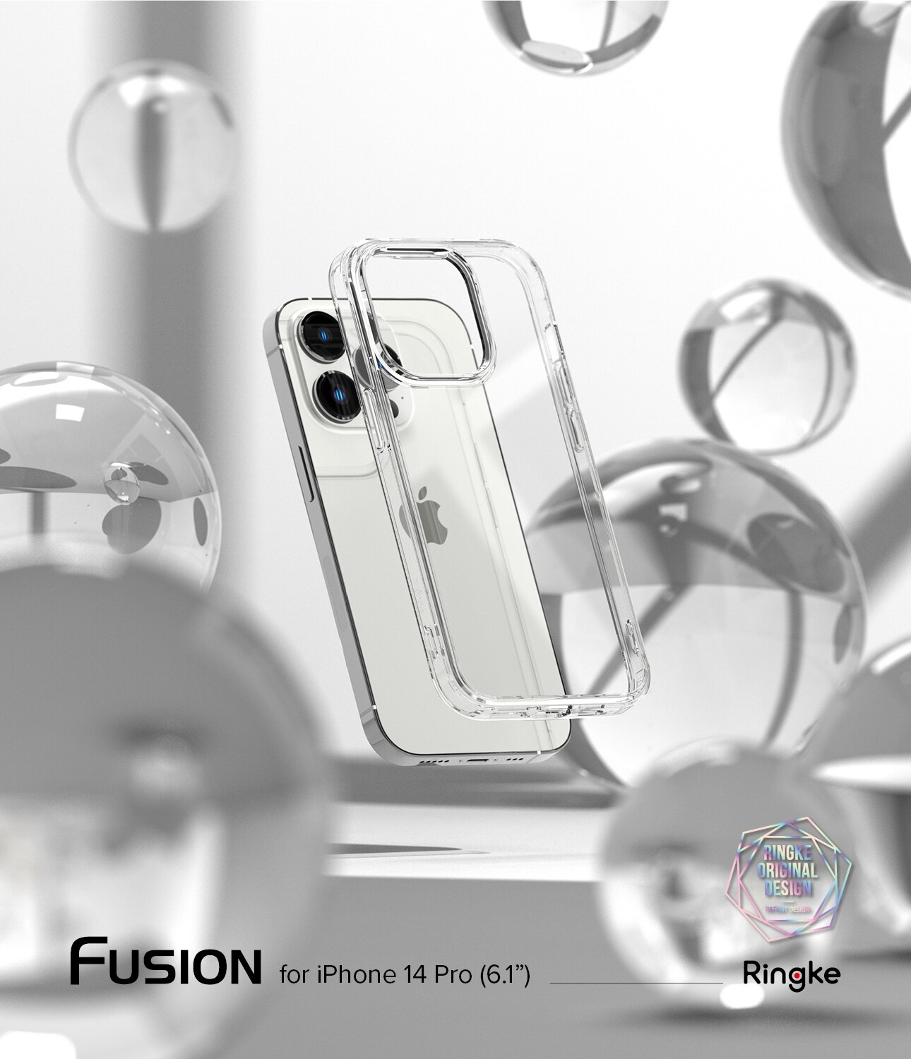 Coque Fusion iPhone 14 Pro, Transparent
