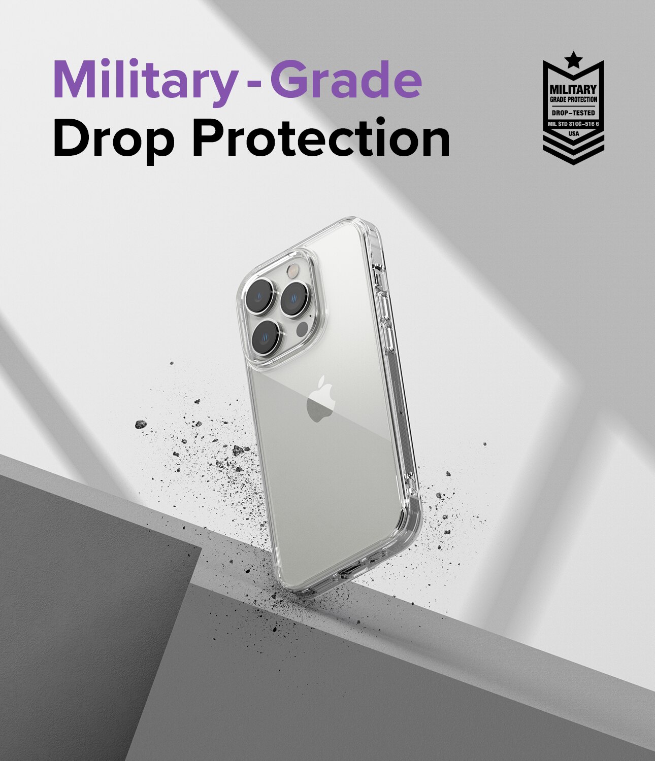Coque Fusion iPhone 14 Pro, Transparent