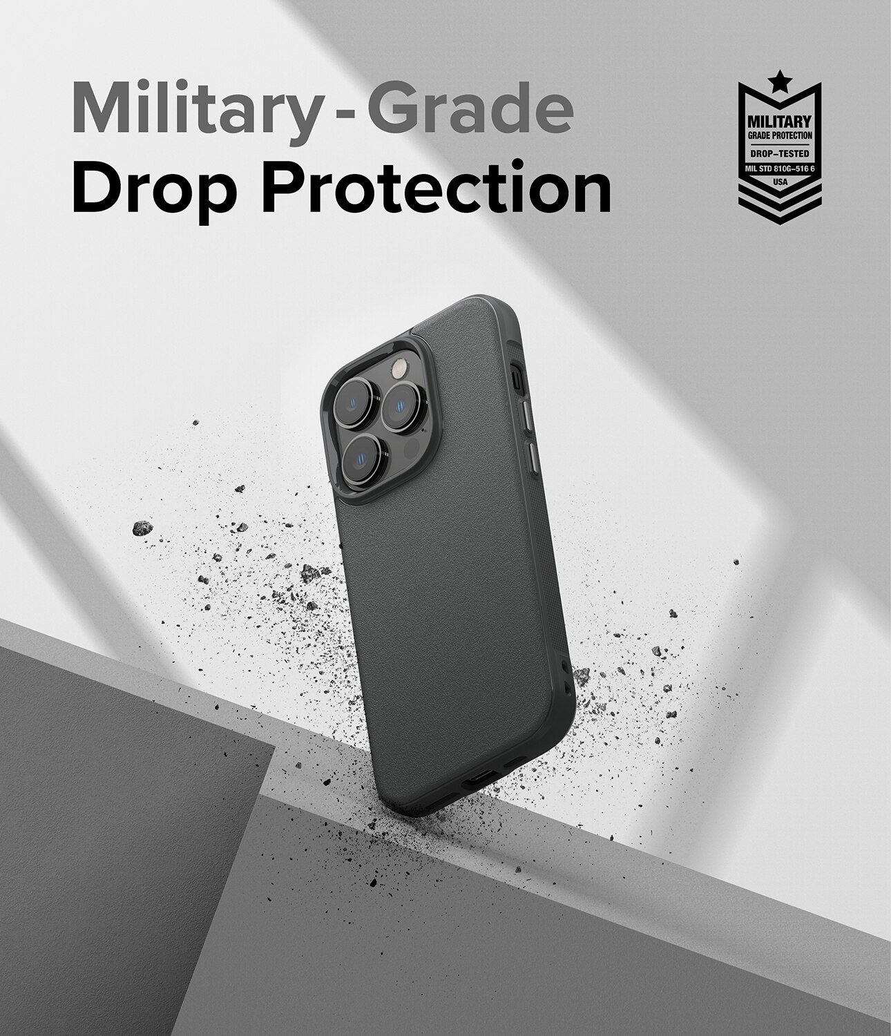 Coque Onyx iPhone 14 Pro, Gris