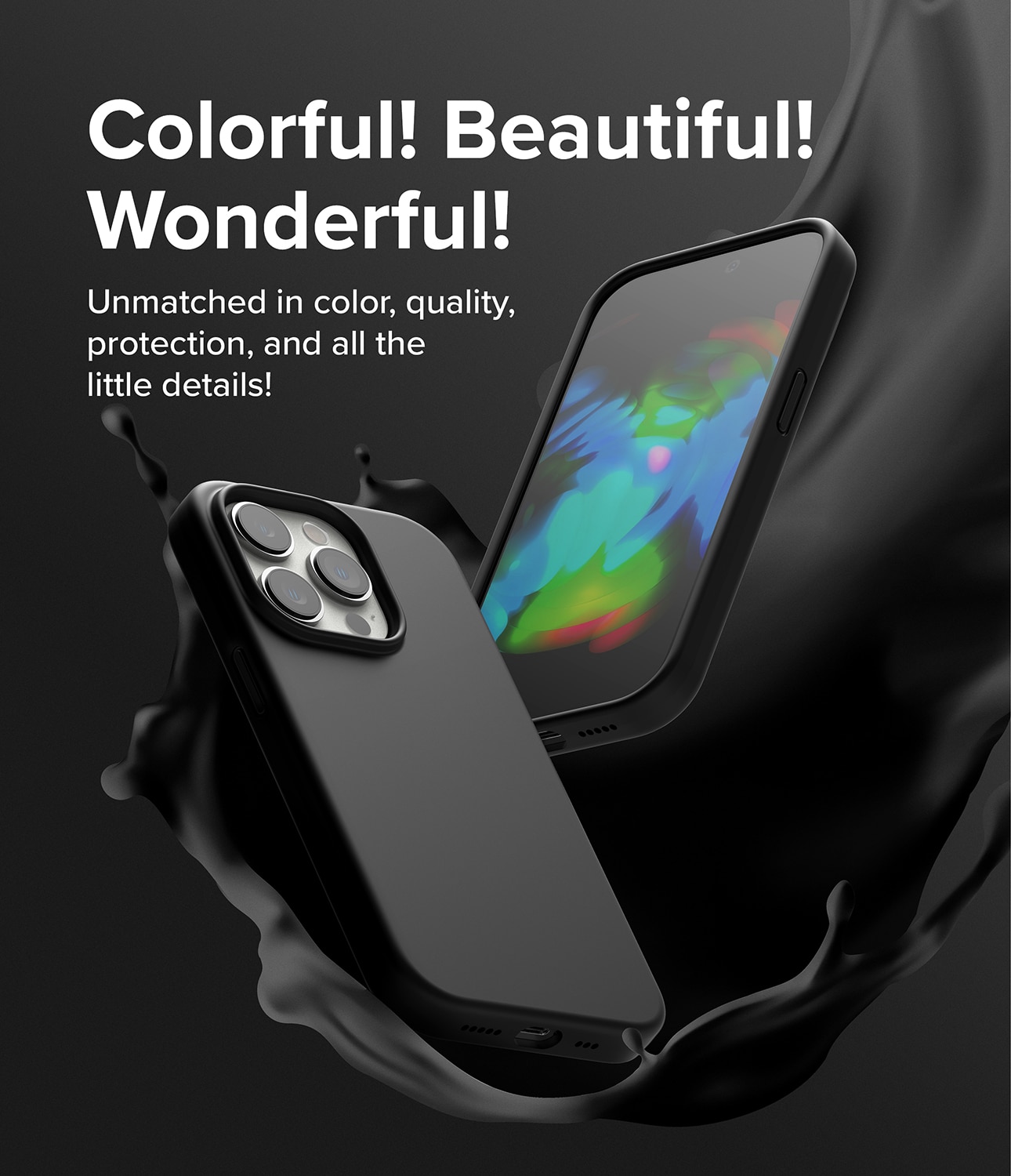 Coque Silicone iPhone 14 Pro Max Black