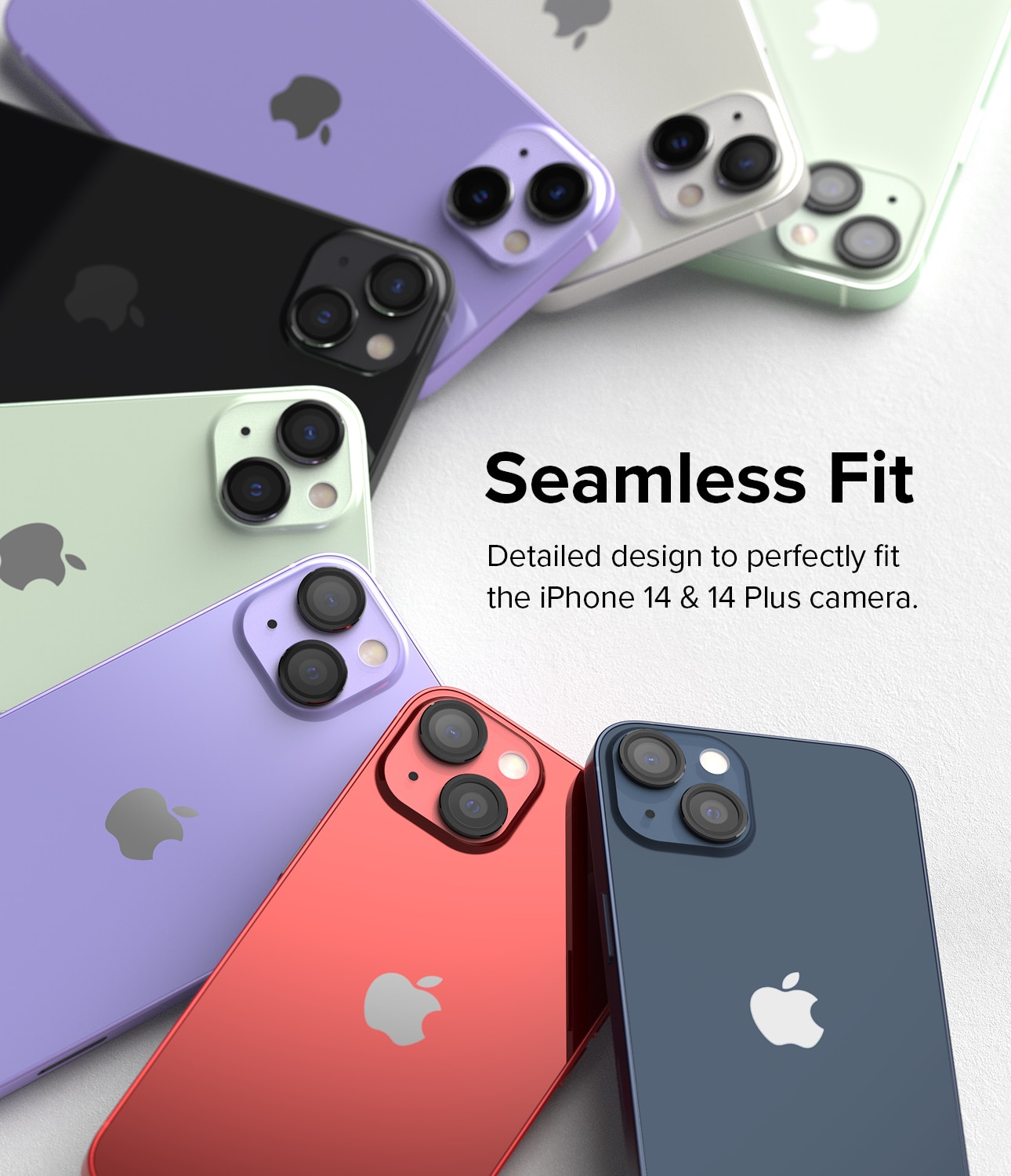 Camera Lens Frame Glass iPhone 14 Noir
