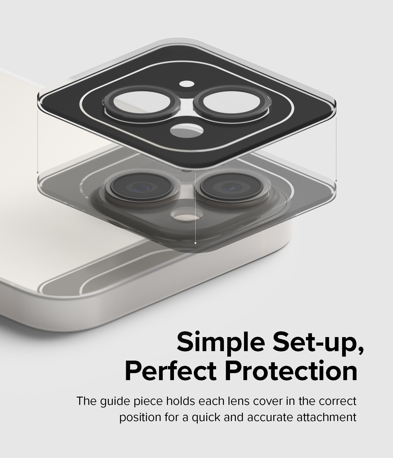 Camera Lens Frame Glass iPhone 14 Noir