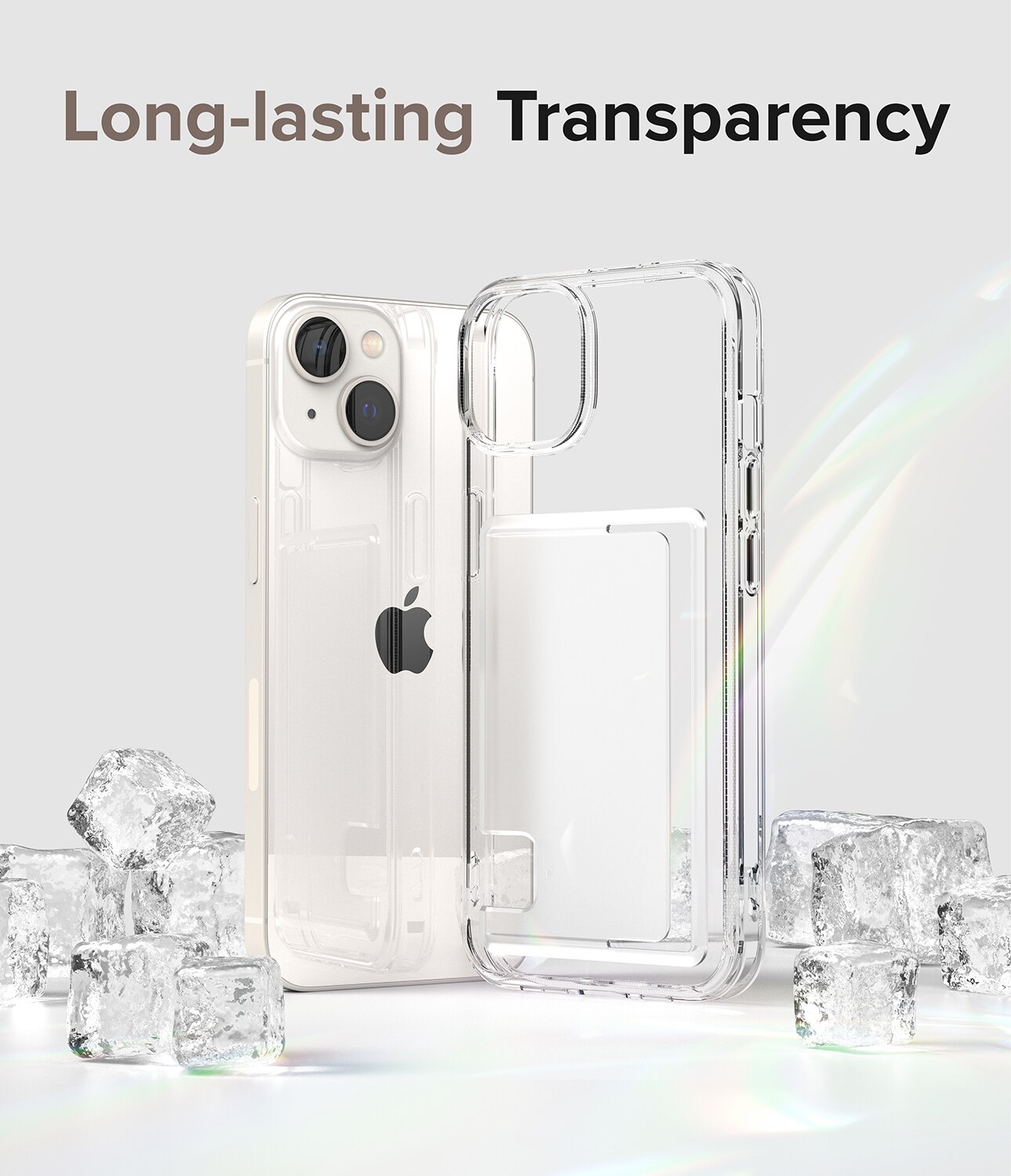 Coque Fusion Card iPhone 14 Plus, transparent