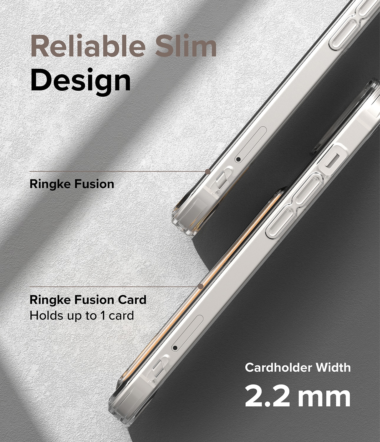 Coque Fusion Card iPhone 14, transparent