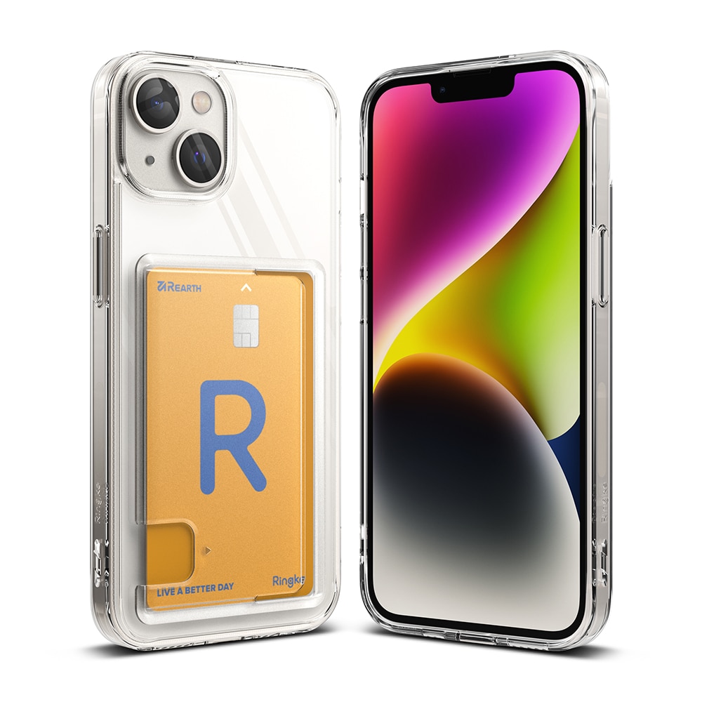 Coque Fusion Card iPhone 14, transparent