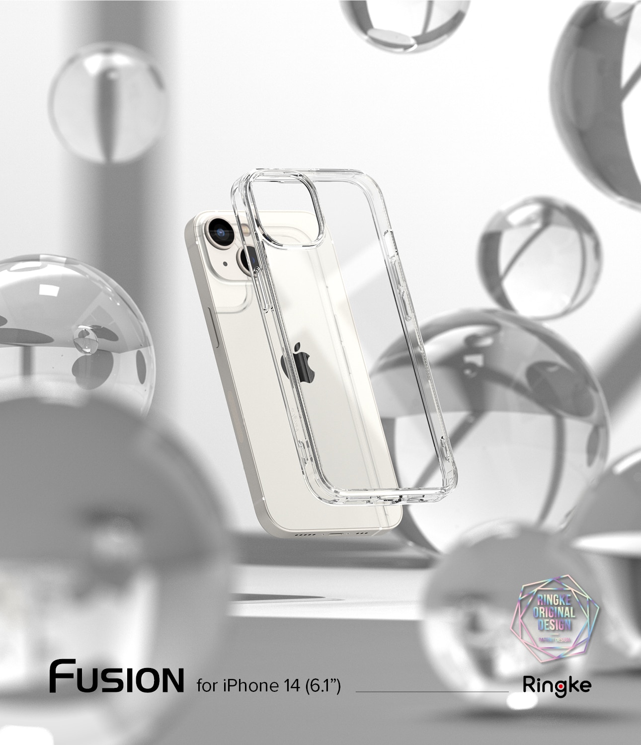 Coque Fusion iPhone 14, Transparent