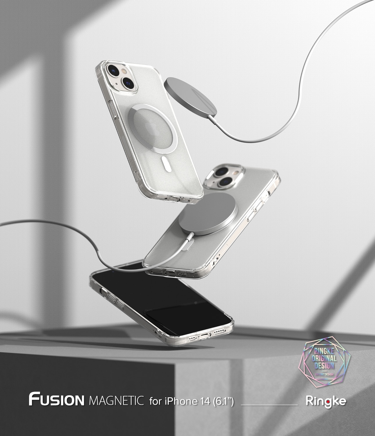 Coque Fusion Magnetic iPhone 14 Transparent