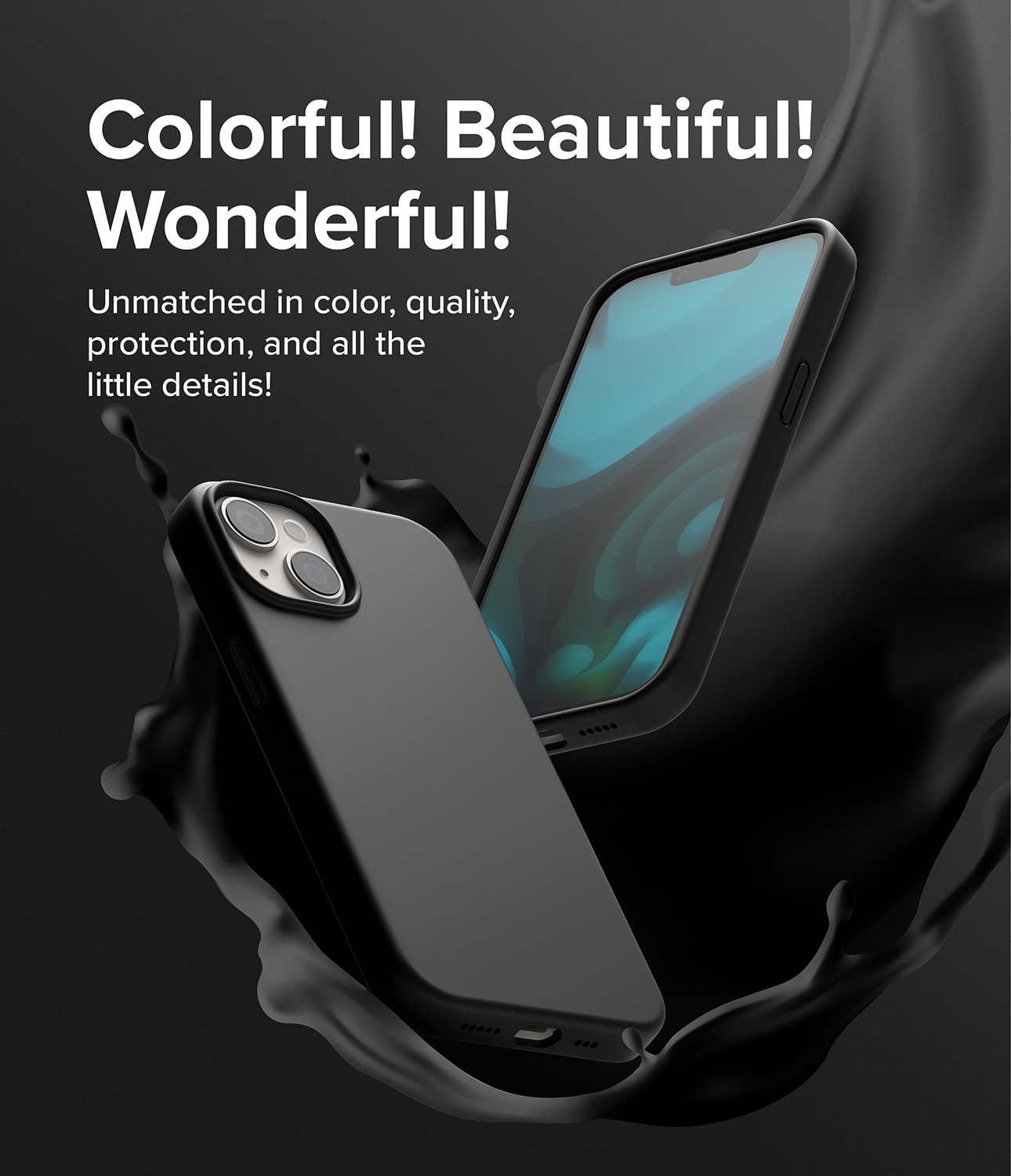 Coque Silicone iPhone 14 Plus Black