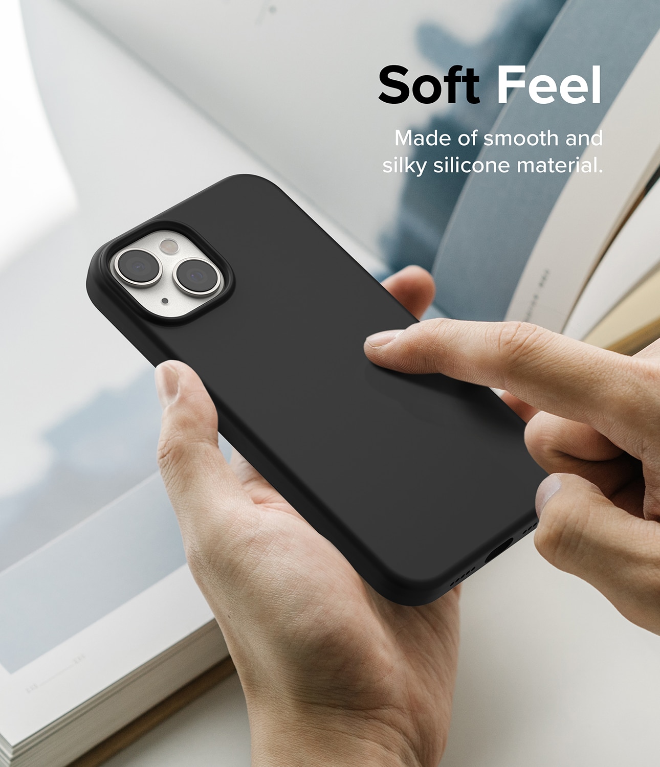 Coque Silicone iPhone 14 Plus Black