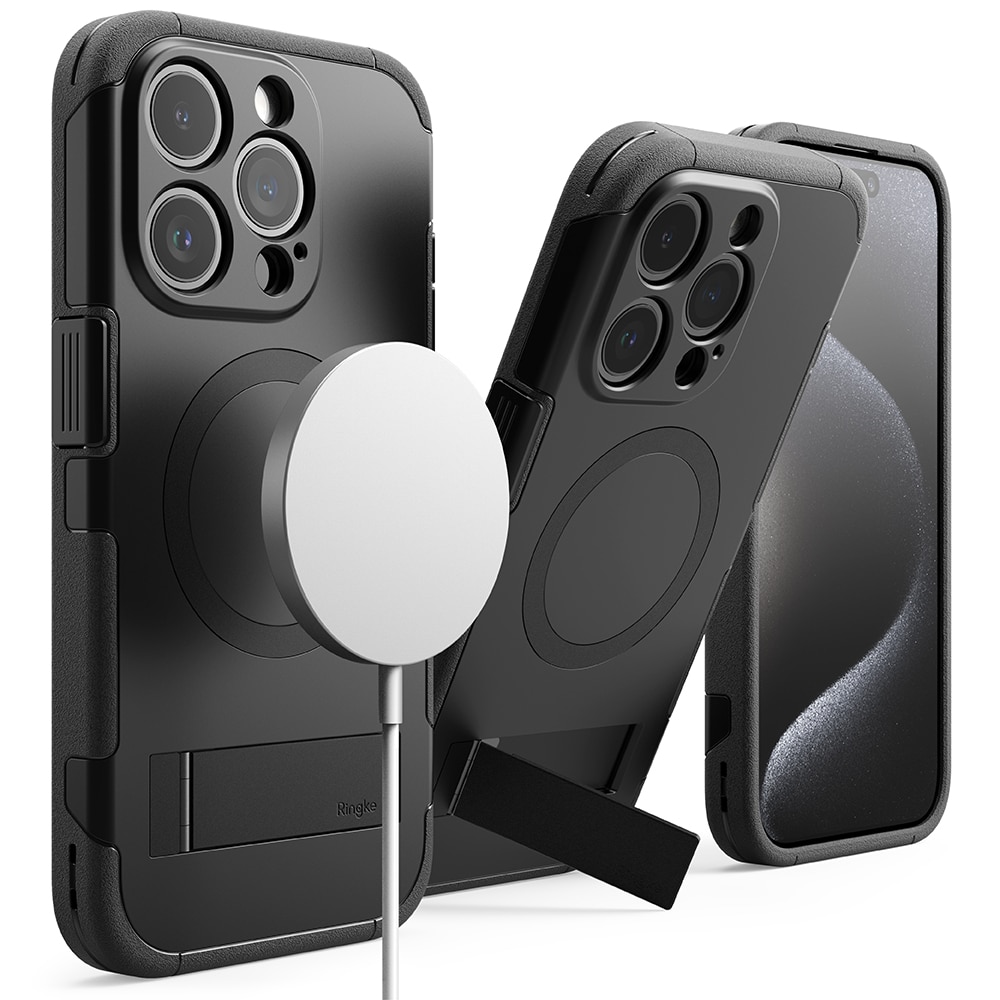 Alles Magnetic Coque iPhone 15 Pro Max, noir