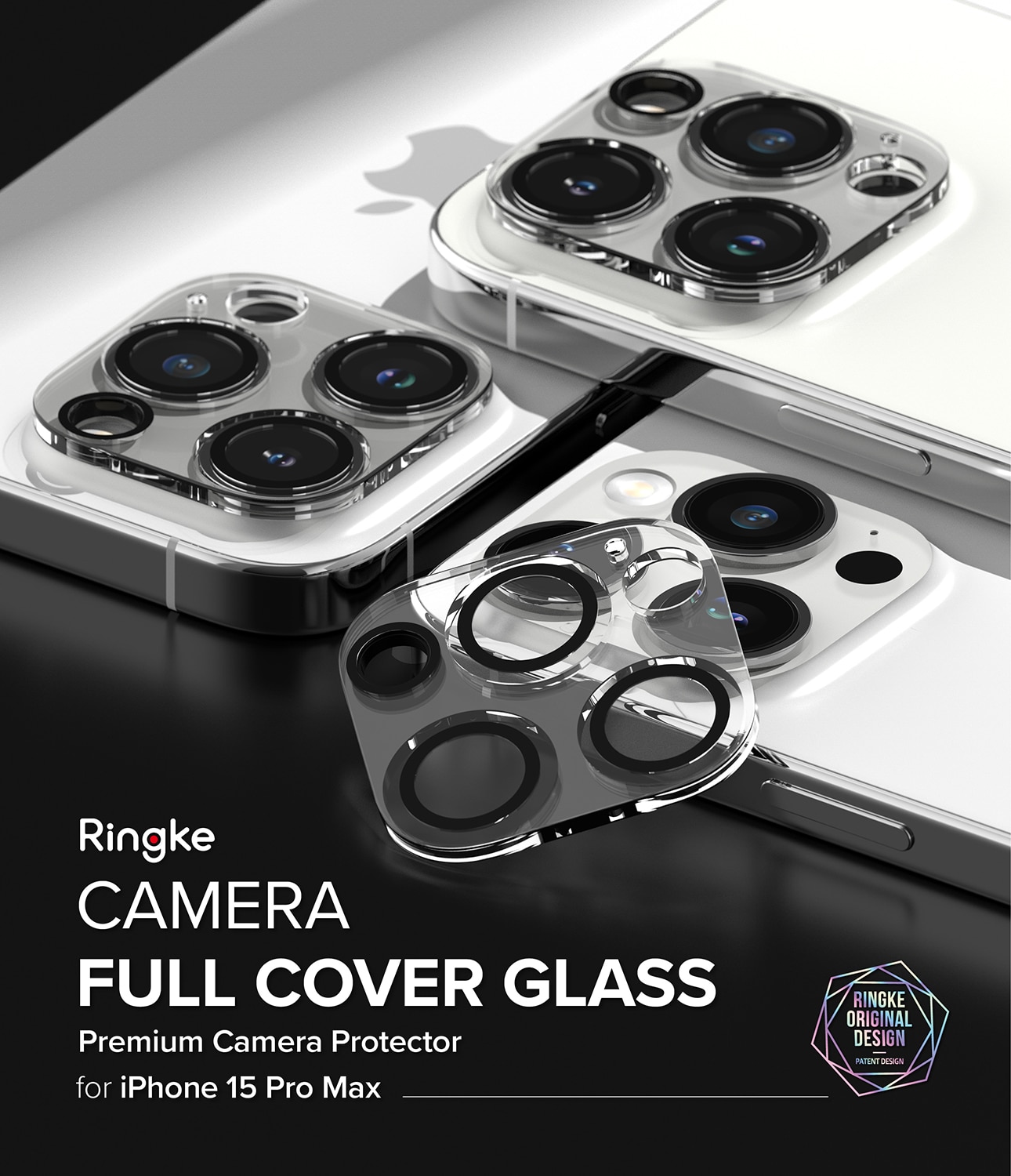 Camera Protector Glass (2 pièces) iPhone 15 Pro Max Transparent