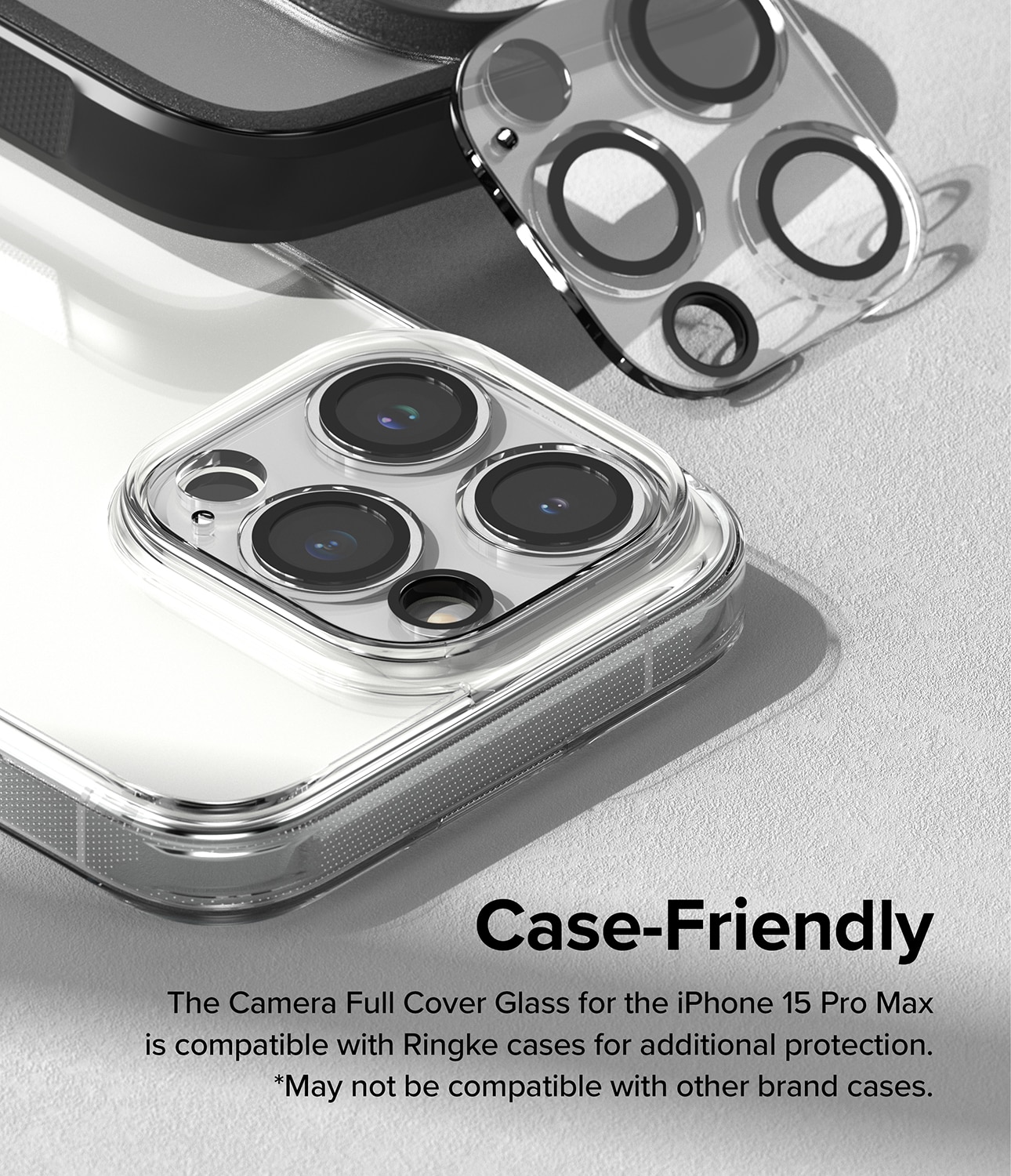 Camera Protector Glass (2 pièces) iPhone 15 Pro Max Transparent