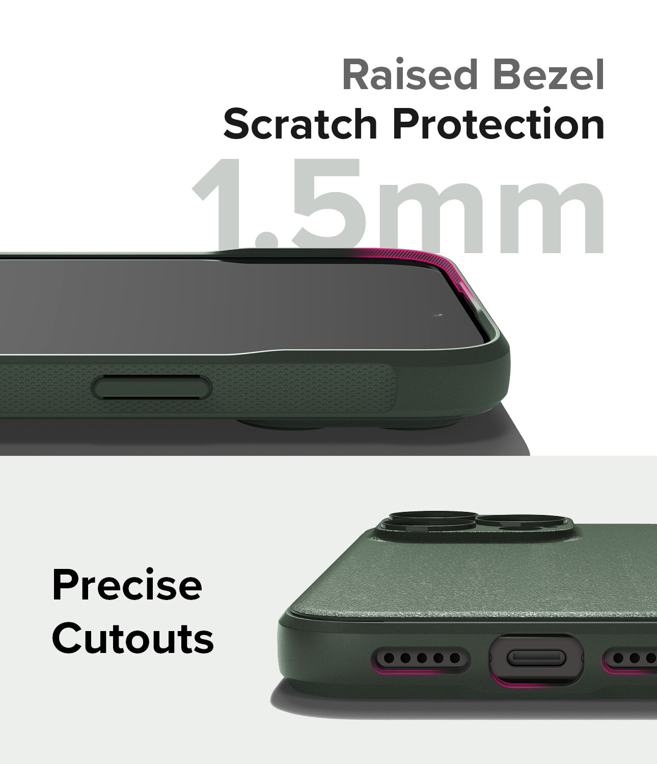 Coque Onyx Magnetic iPhone 15 Pro Max, Dark Green