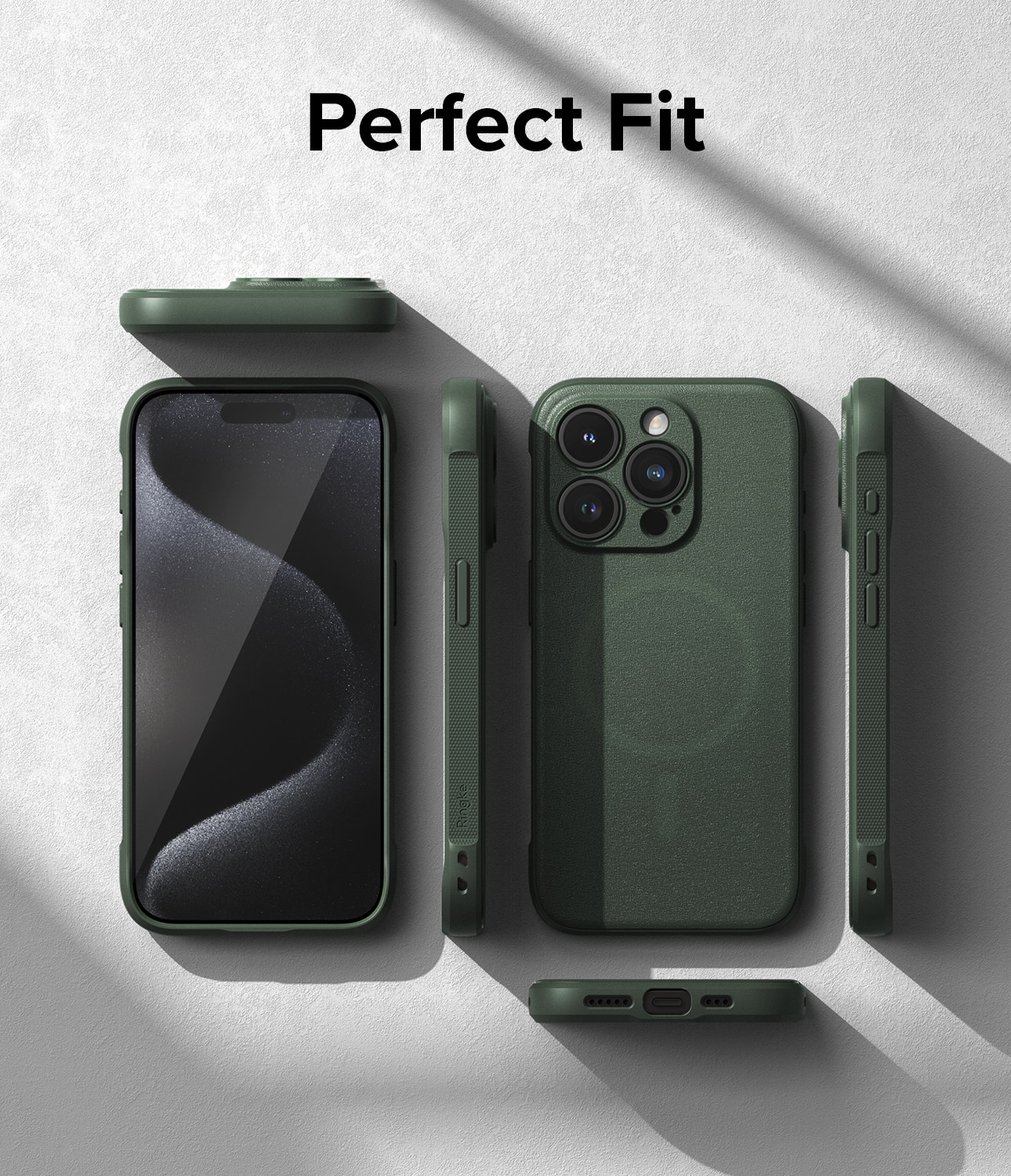 Coque Onyx Magnetic iPhone 15 Pro Max, Dark Green