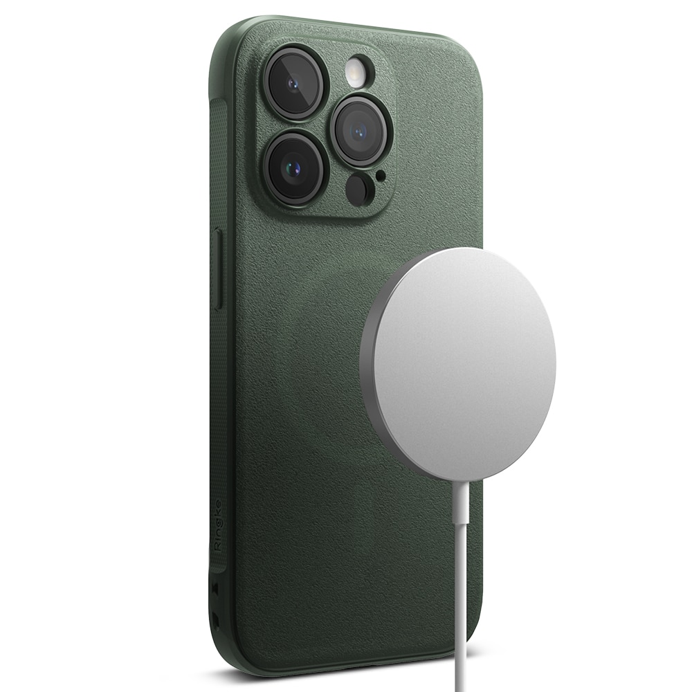 Coque Onyx Magnetic iPhone 15 Pro Max, Dark Green