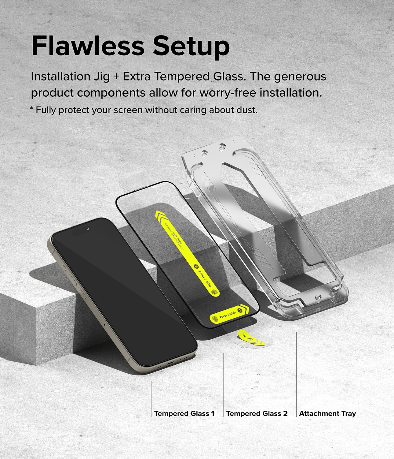 Easy Slide Glass (2 pièces) iPhone 15 Pro Max