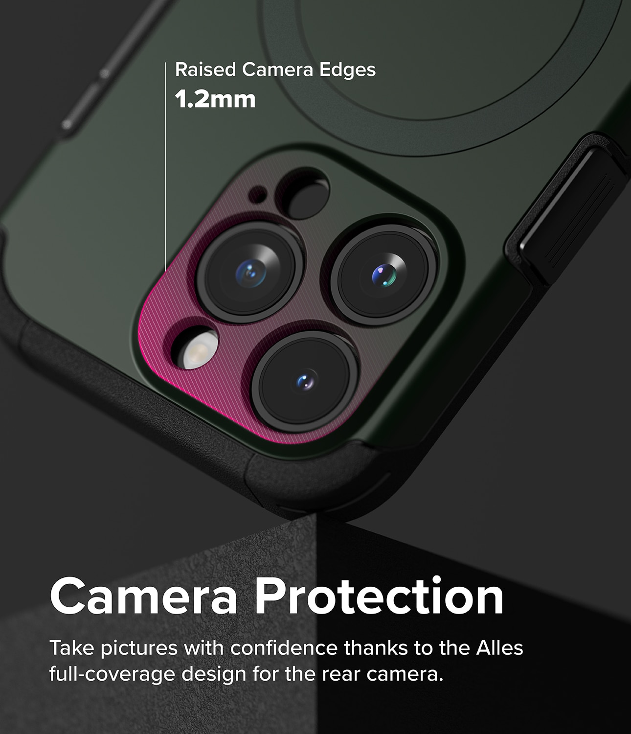 Alles Magnetic Coque iPhone 15 Pro, Dark Green