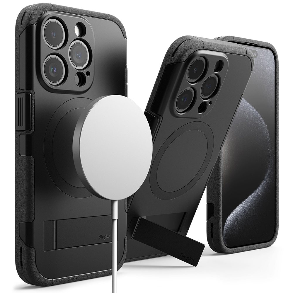 Alles Magnetic Coque iPhone 15 Pro, noir