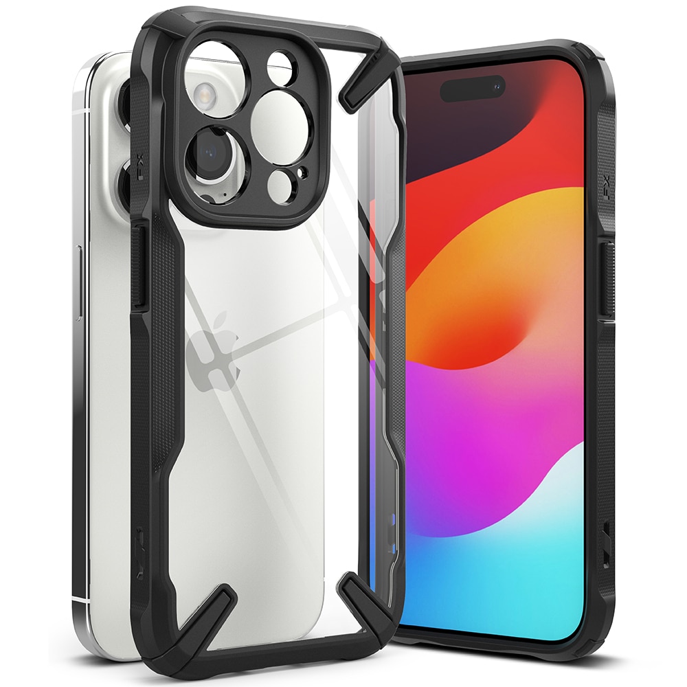 Coque Fusion X iPhone 15 Pro Max, noir