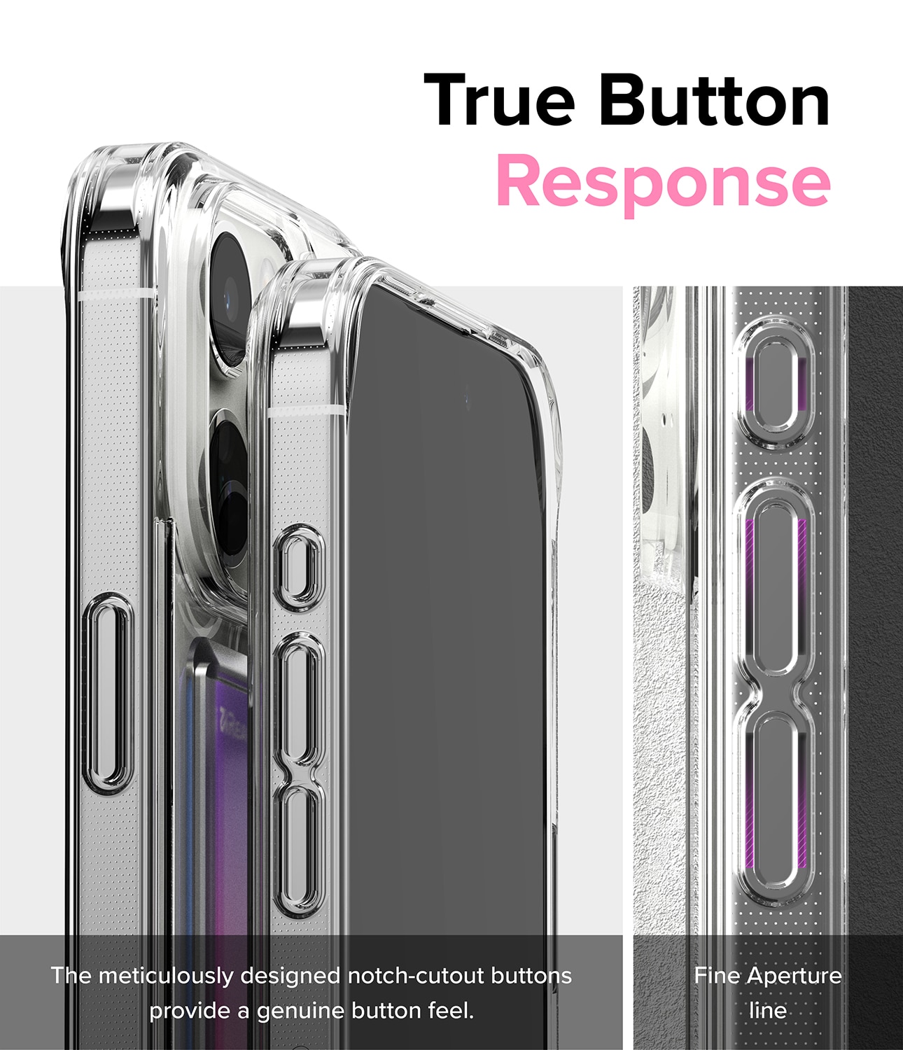 Coque Fusion Card iPhone 15 Pro, transparent