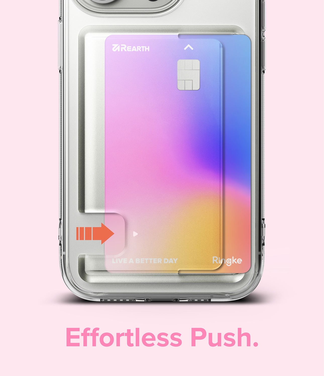 Coque Fusion Card iPhone 15 Pro, transparent