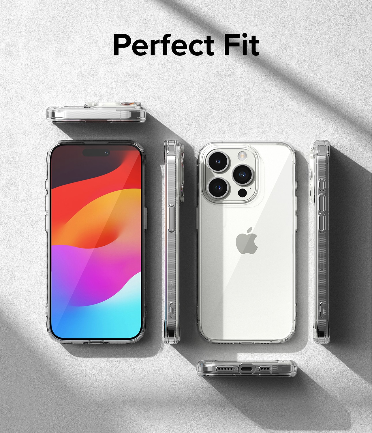 Coque Fusion iPhone 15 Pro Max, Transparent