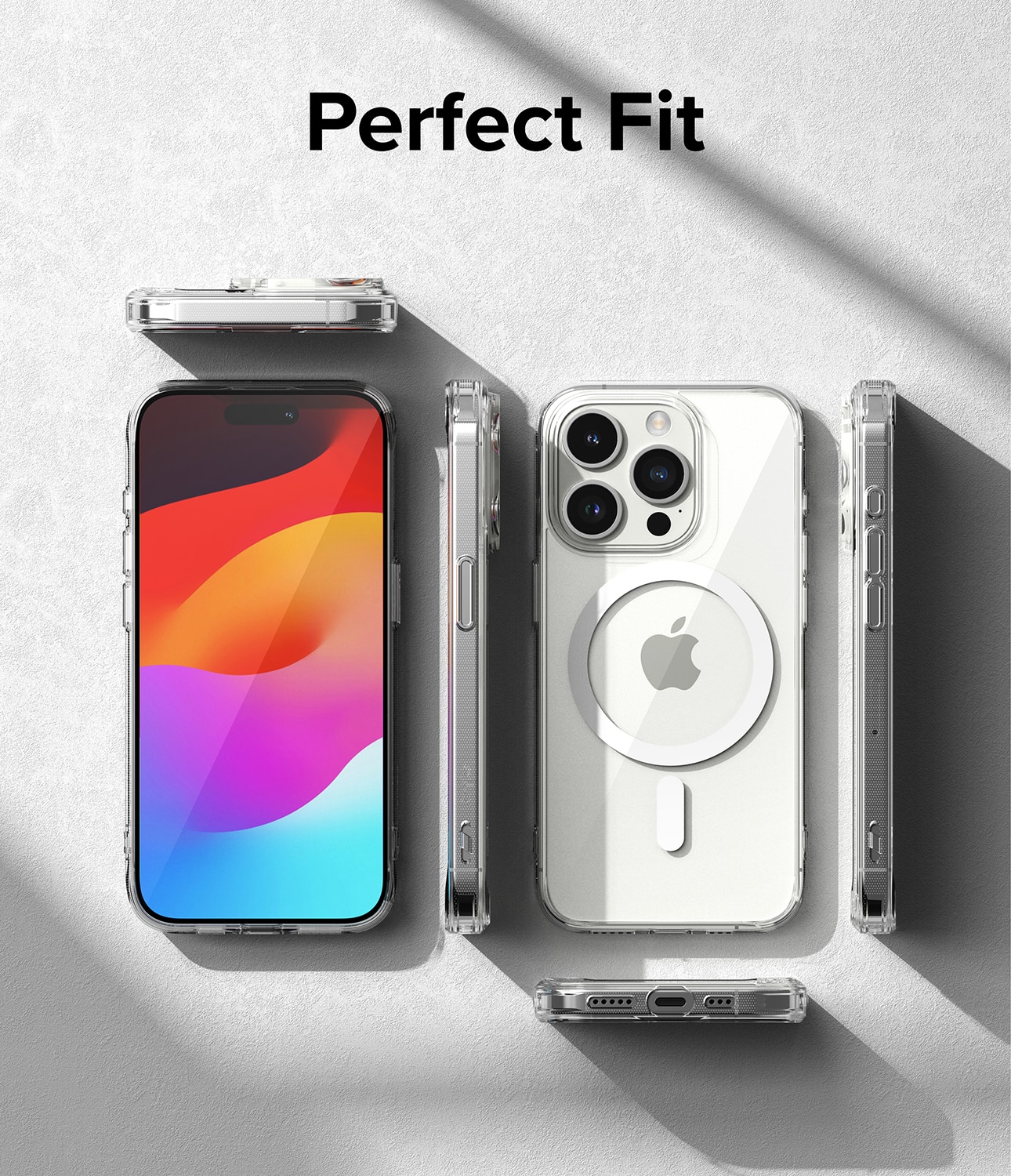 Coque Fusion Magnetic iPhone 15 Pro Max Transparent