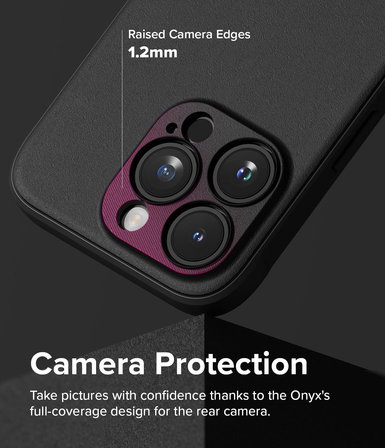 Coque Onyx iPhone 15 Pro Max, noir