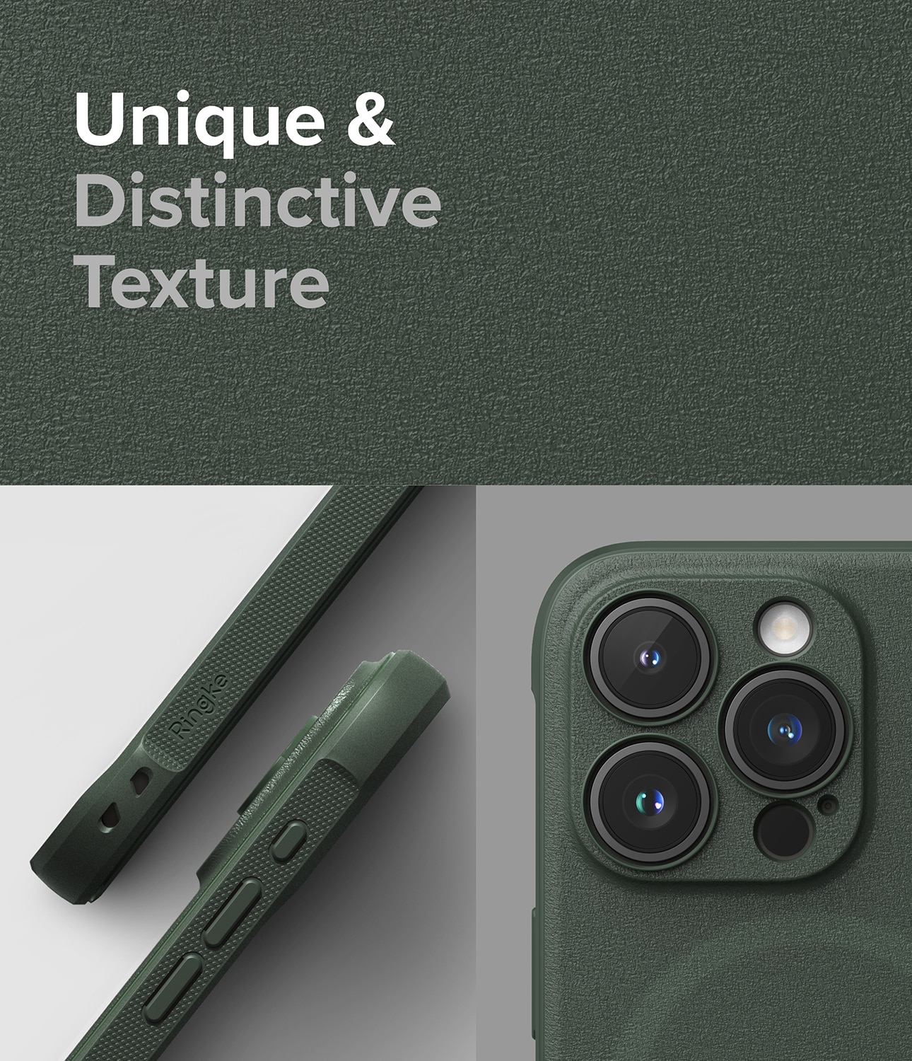 Coque Onyx Magnetic iPhone 15 Pro, Dark Green