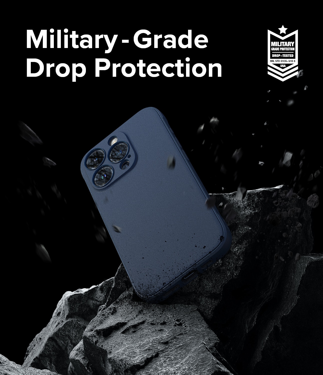 Coque Onyx iPhone 15 Pro, Navy
