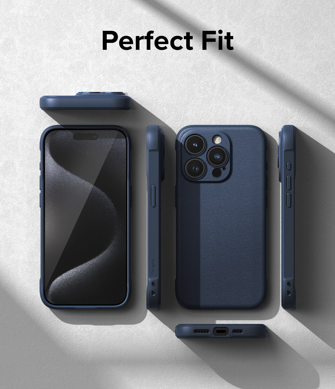 Coque Onyx iPhone 15 Pro, Navy