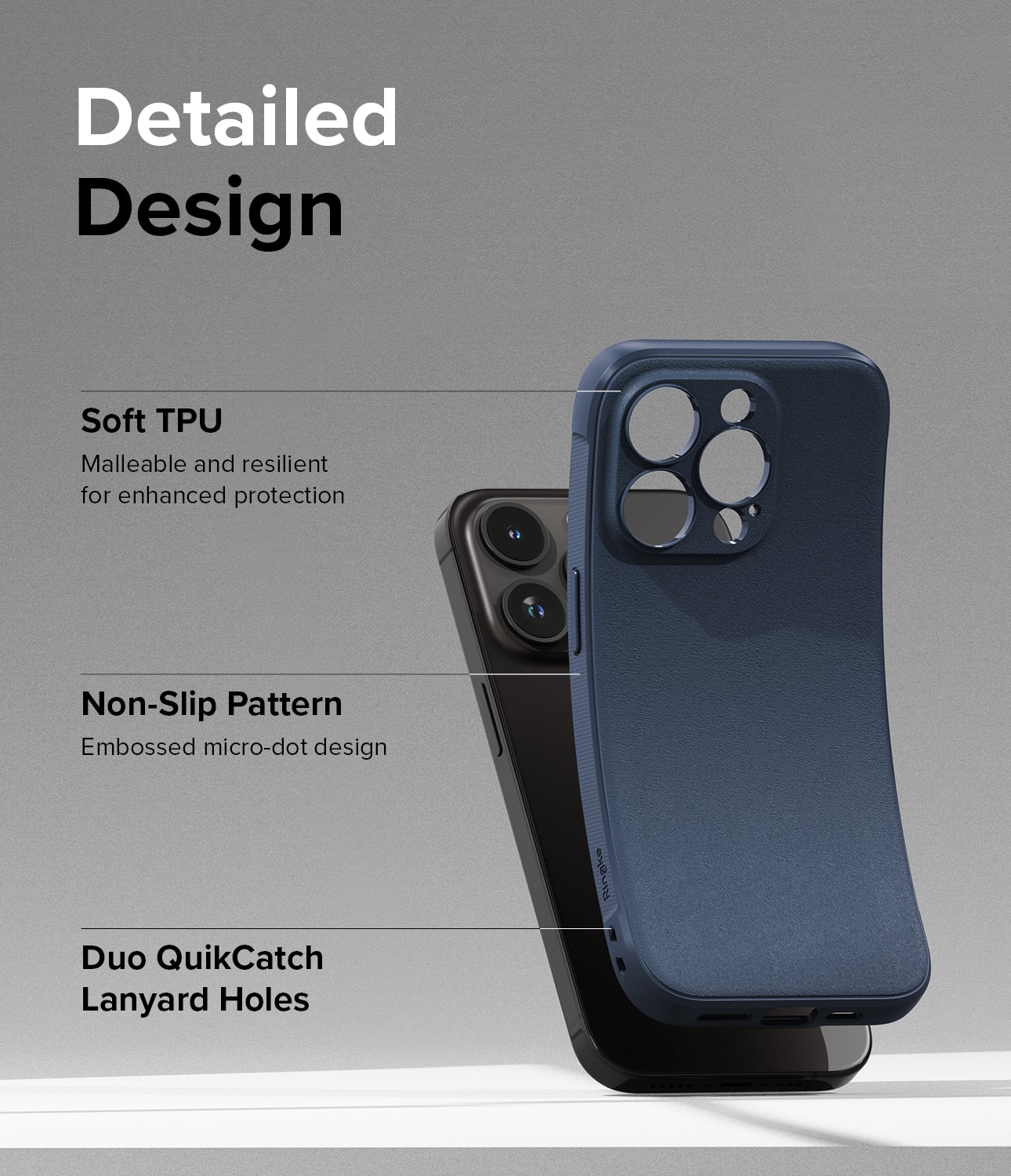 Coque Onyx iPhone 15 Pro, Navy