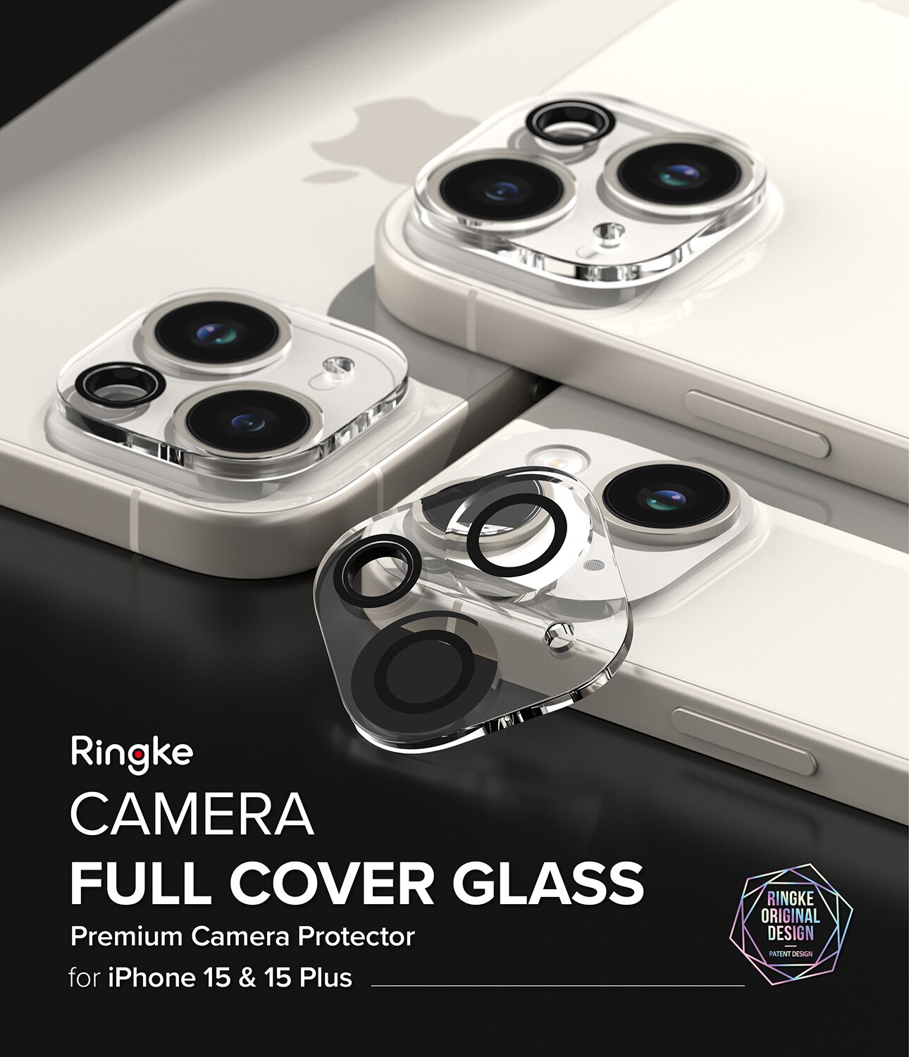 Camera Protector Glass (2 pièces) iPhone 15 Plus Transparent