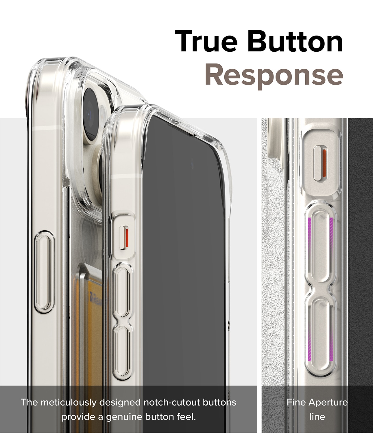 Coque Fusion Card iPhone 15, transparent
