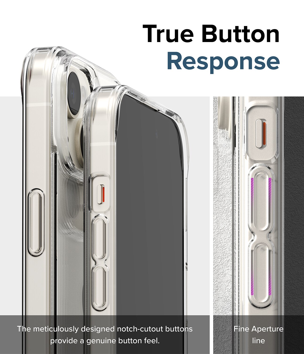 Coque Fusion iPhone 15, Transparent