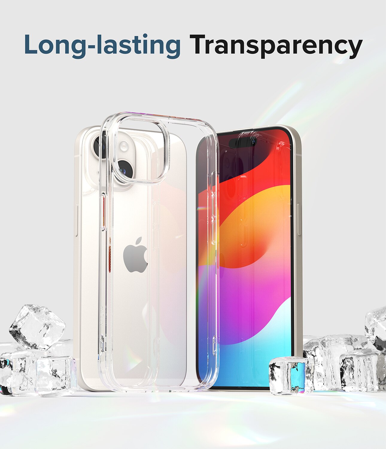 Coque Fusion iPhone 15, Transparent