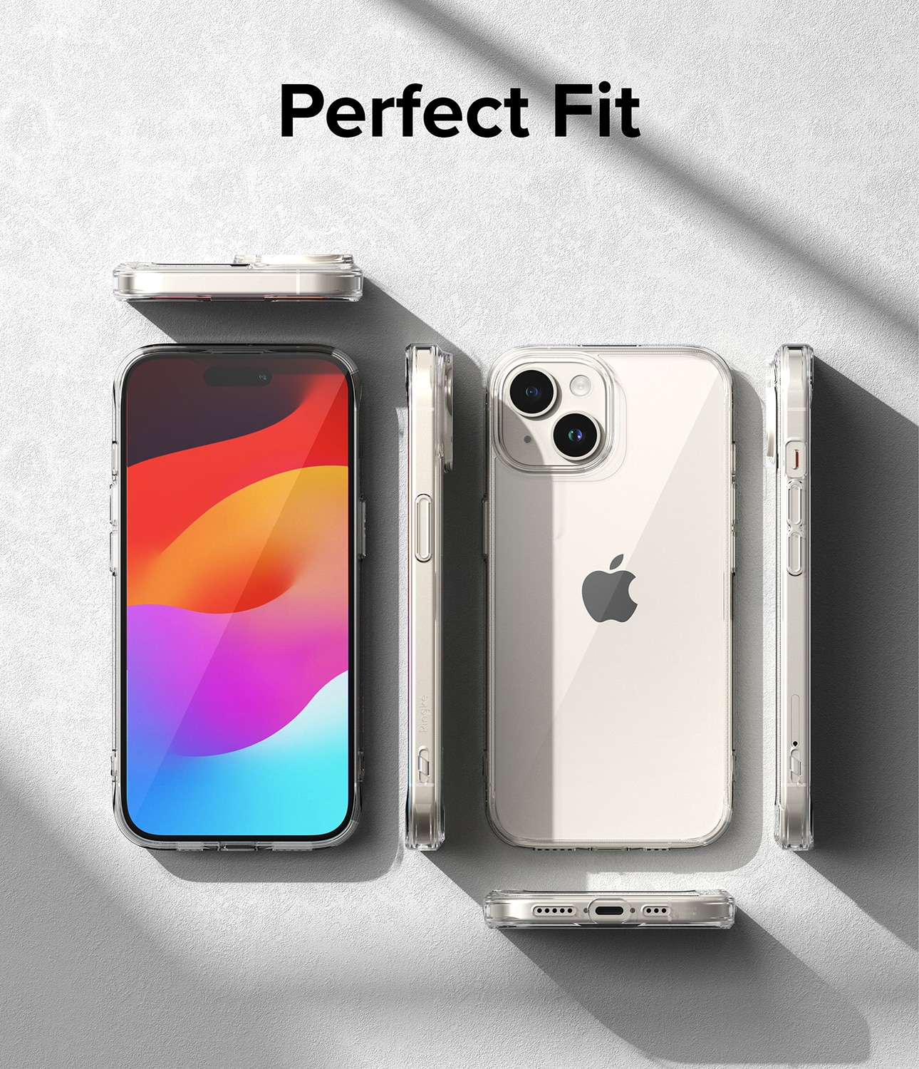 Coque Fusion iPhone 15, Transparent