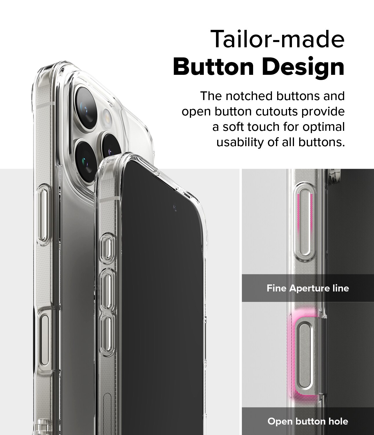 Coque Fusion iPhone 16 Pro Max, Transparent