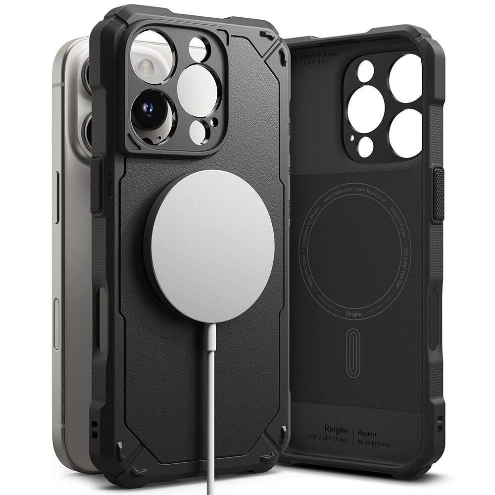 Rugged Gear Magnetic Coque iPhone 16 Pro Max Black