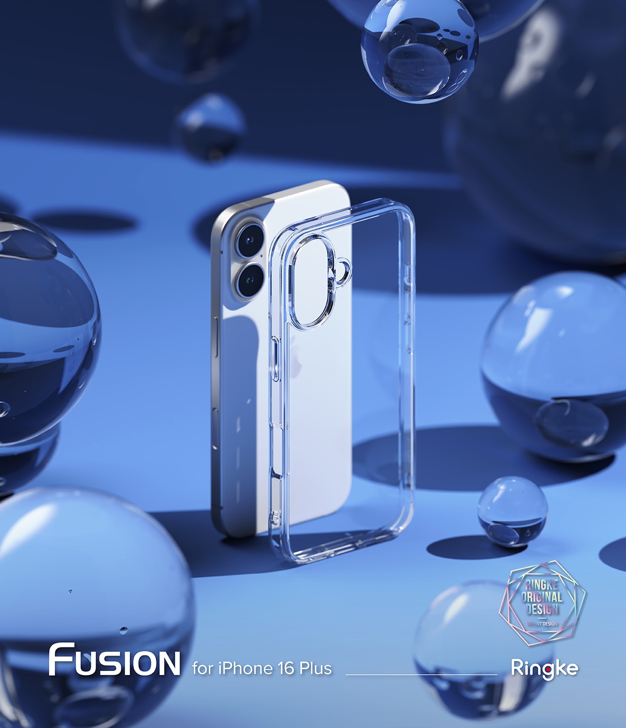 Coque Fusion iPhone 16 Plus, Transparent