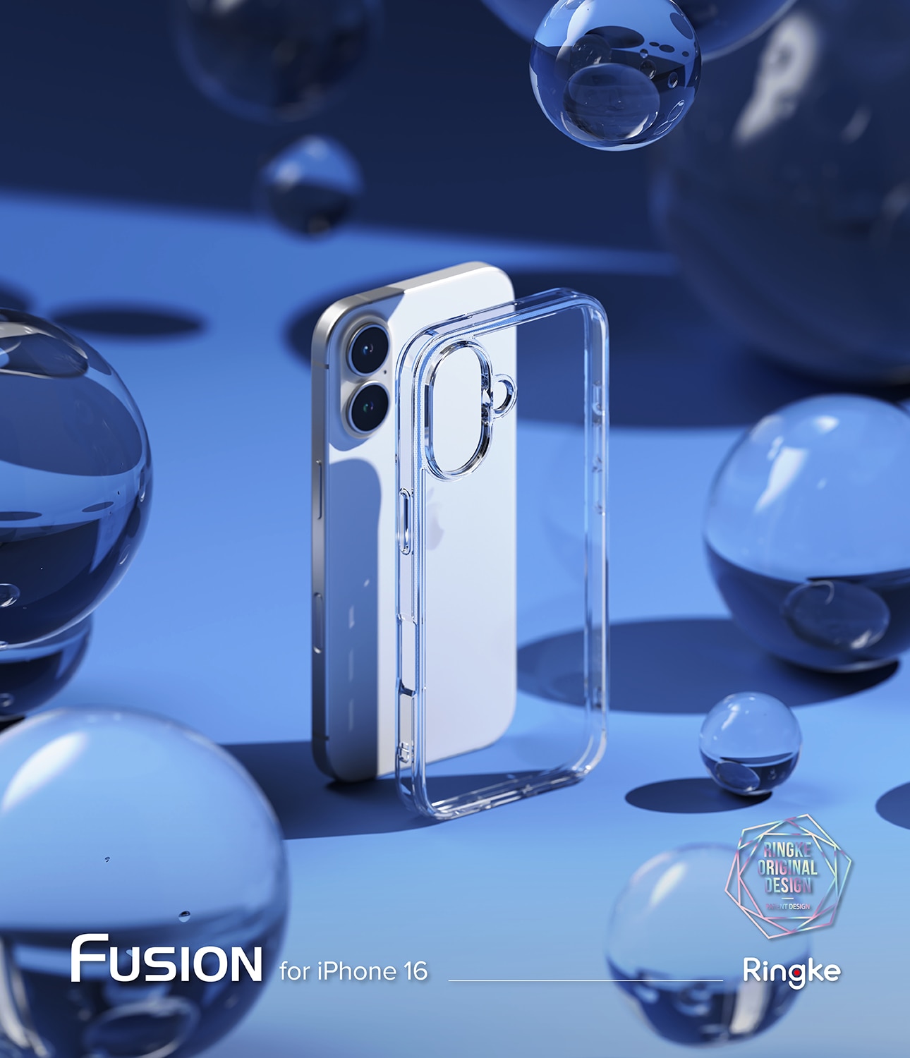 Coque Fusion iPhone 16, Transparent