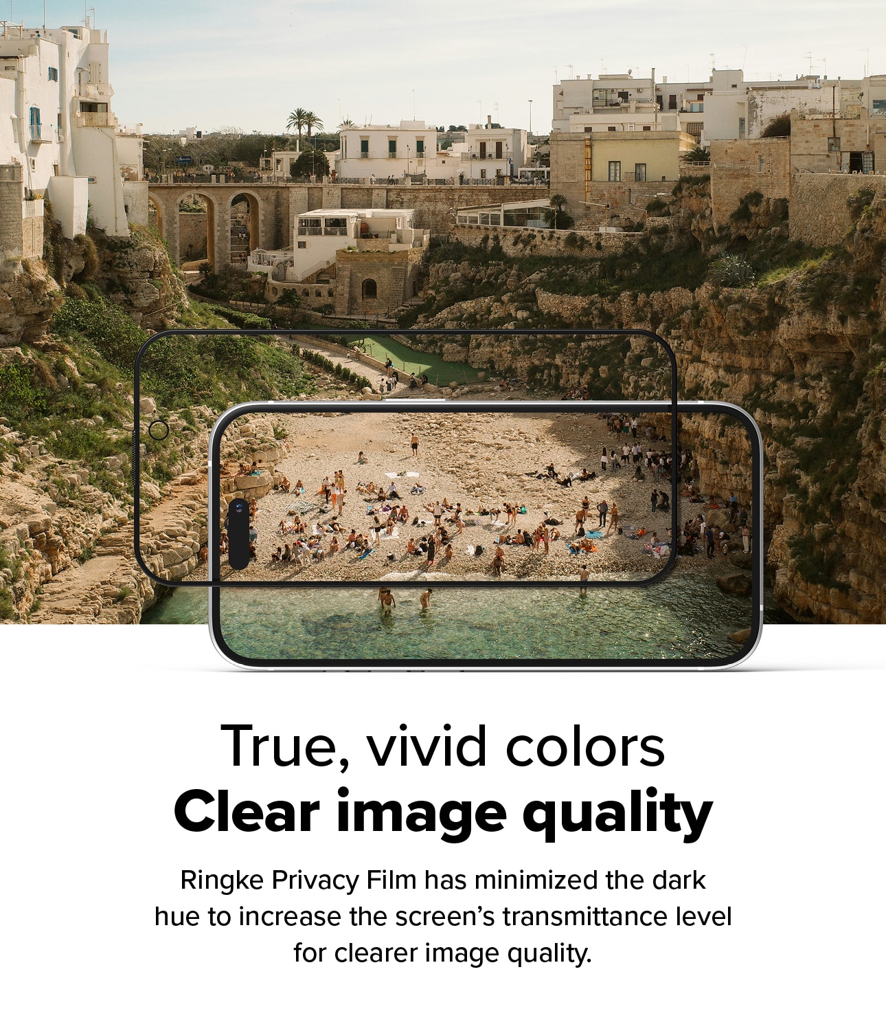 Easy Slide Privacy Glass (2 pièces) iPhone 15
