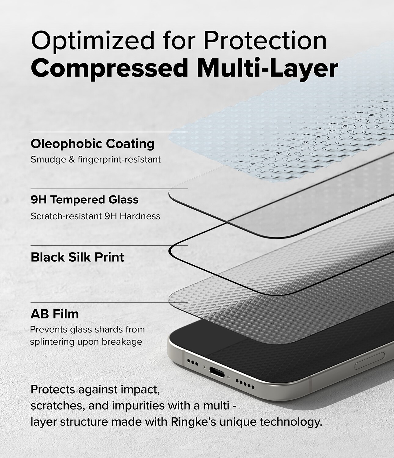 Easy Slide Glass (2 pièces) iPhone 15