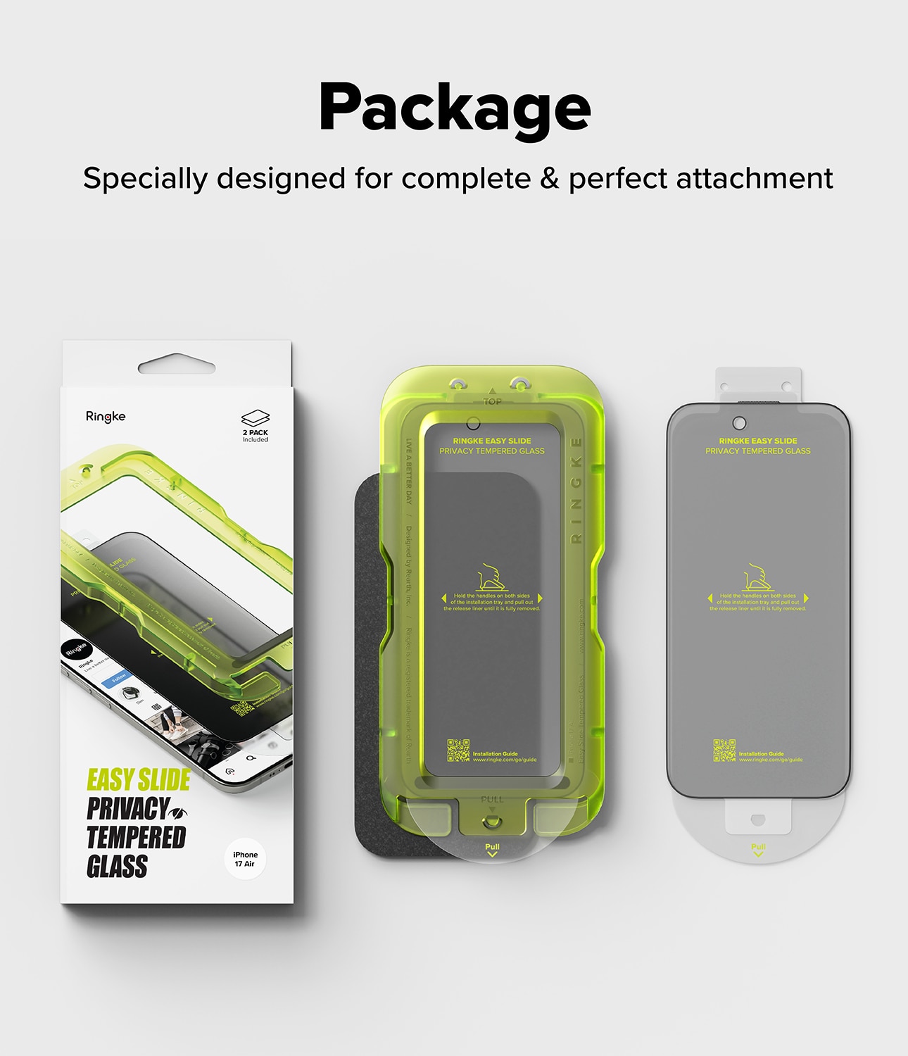 Easy Slide Privacy Glass (2 pièces) iPhone 17 Air