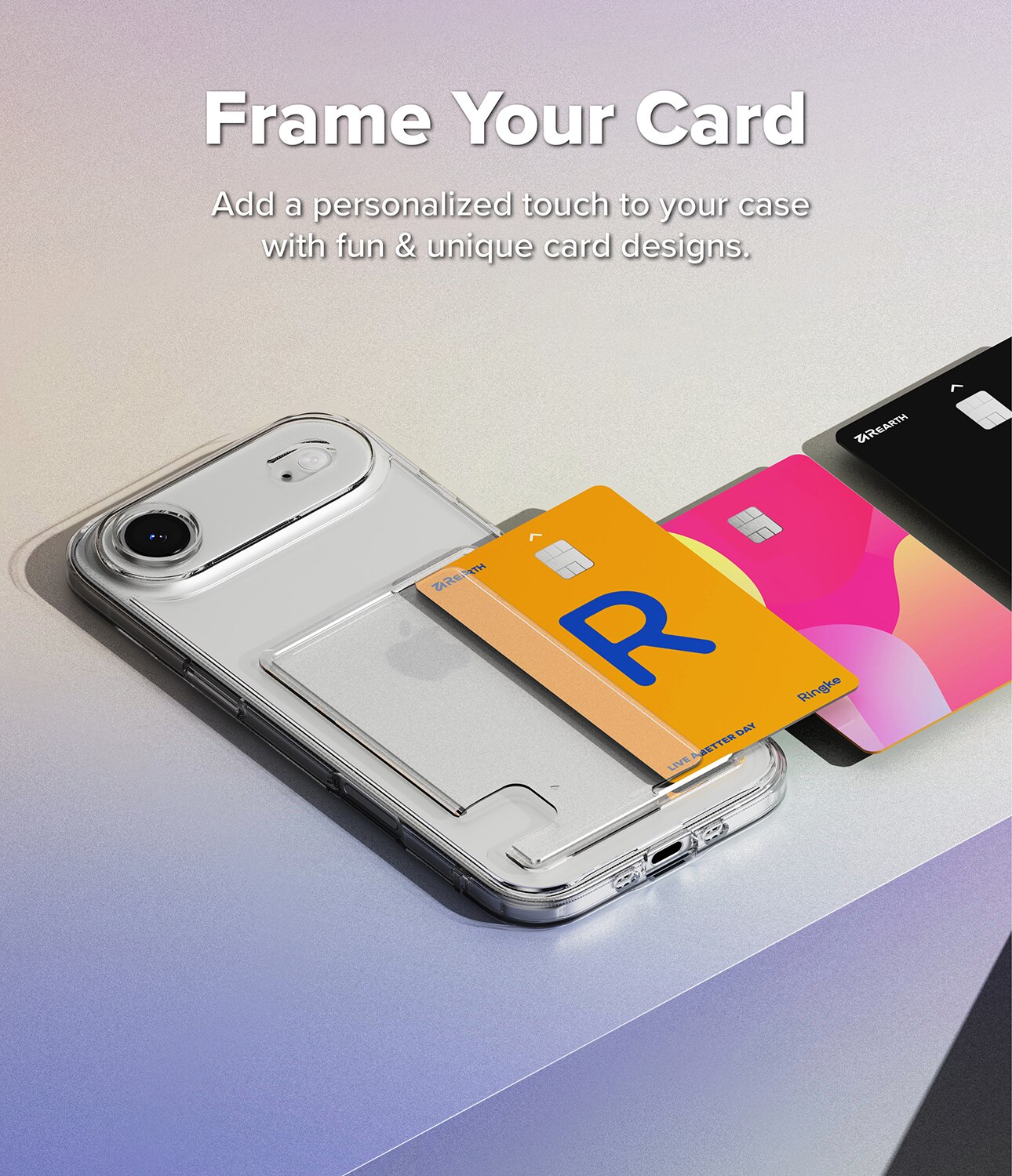 Coque Fusion Card iPhone 17 Air, Transparent