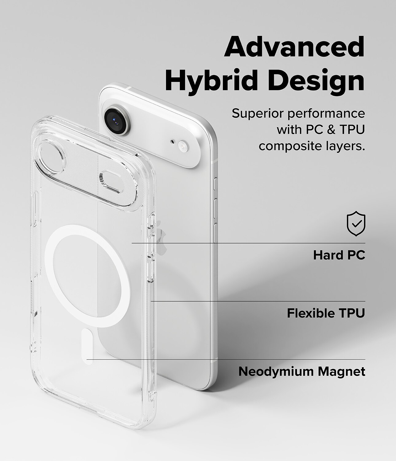 Coque Fusion Magnetic iPhone 17 Air Transparent